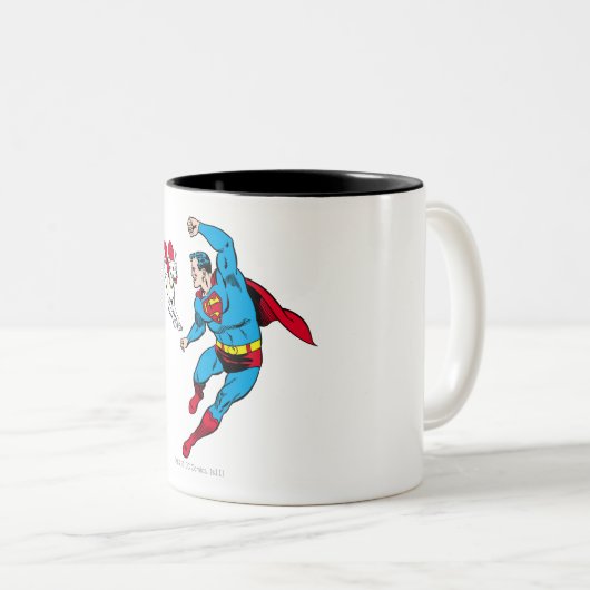 Superman und Krypto 2 Zweifarbige Tasse (VorderseiteRechts)