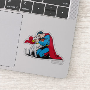 Superman und Krypto Aufkleber