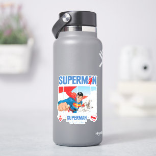 Superman und Krypto fliegen Aufkleber