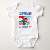 Superman und Krypto fliegen Baby Strampler (Vorderseite)