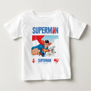 Superman und Krypto fliegen Baby T-shirt