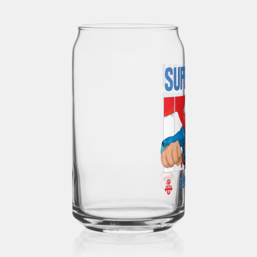 Superman und Krypto fliegen Dosenglas (Rechts)