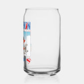 Superman und Krypto fliegen Dosenglas (Links)