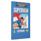Superman und Krypto fliegen Klemmbrett (Rechts)