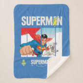 Superman und Krypto fliegen Sherpadecke (Vorderseite)