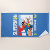 Superman und Krypto fliegen Strandtuch (Vorderseite)