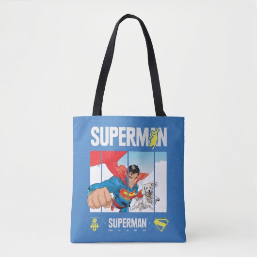 Superman und Krypto fliegen Tasche (Vorderseite)