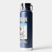 Superman und Krypto fliegen Trinkflasche (Rückseite)