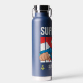 Superman und Krypto fliegen Trinkflasche (Vorne)