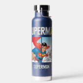 Superman und Krypto fliegen Trinkflasche (Links)