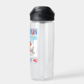 Superman und Krypto fliegen Trinkflasche (Rückseite)