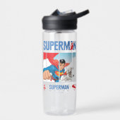Superman und Krypto fliegen Trinkflasche (Links)
