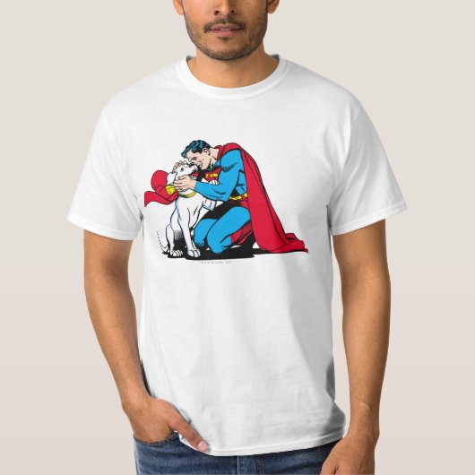 Superman und Krypto T-Shirt (Vorderseite)