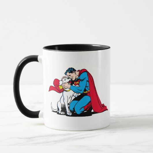 Superman und Krypto Tasse (Links)