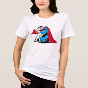 Superman und Krypto Tri-Blend Shirt