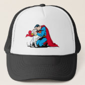 Superman und Krypto Truckerkappe (Vorderseite)
