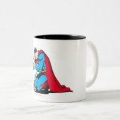 Superman und Krypto Zweifarbige Tasse (VorderseiteRechts)