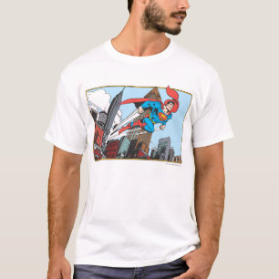 Superman und Wolkenkratzer T-Shirt