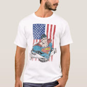 Superman & US-Flagge T-Shirt (Vorderseite)