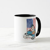 Superman & US-Flagge Tasse (VorderseiteRechts)