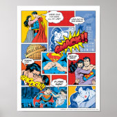 Superman-Valentinstag | Comic Book Collage Poster (Vorne)