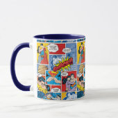 Superman-Valentinstag | Comic Book Collage Tasse (Links)