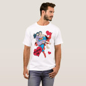 Superman-Valentinstag | Ich fange dich T-Shirt (Vorne ganz)