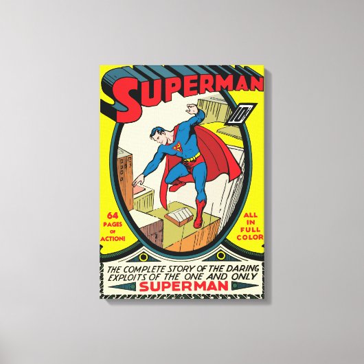 Superman (vollständige Geschichte) Leinwanddruck (Vorderseite)