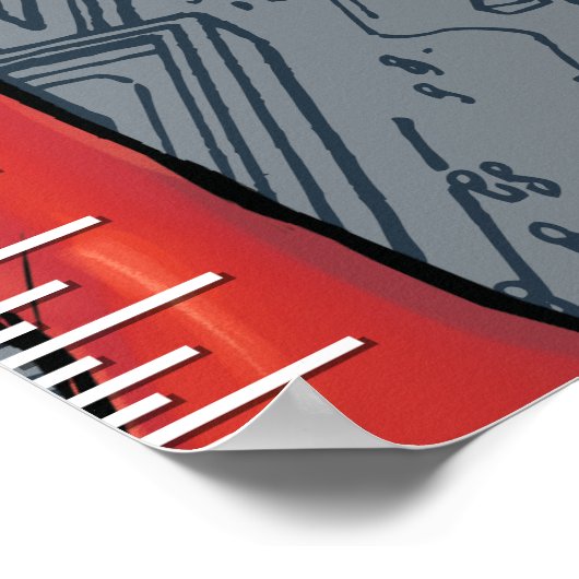 Superman | Wachstumstabelle Poster (Ecke)