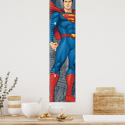 Superman | Wachstumstabelle Poster (Küche)