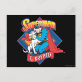 Superman with Krypto Postkarte (Vorderseite)