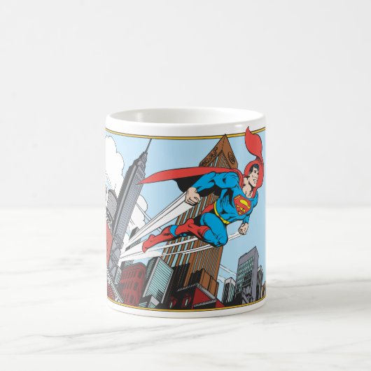Superman & Wolkenkratzer Kaffeetasse (Mittel)