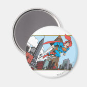 Superman & Wolkenkratzer Magnet (Vorderseite/Rückseite)