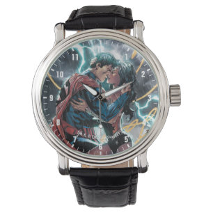 Superman/Wonder Woman Comic Werbekunst Armbanduhr