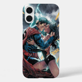 Superman/Wonder Woman Comic Werbekunst iPhone 16 Plus Hülle
