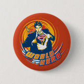Superman World Hero Button (Vorderseite)