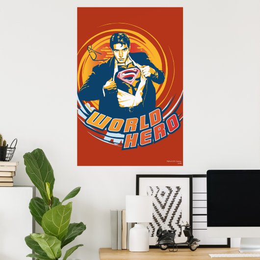 Superman World Hero Poster (Heimbüro)