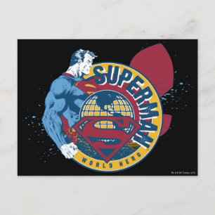 Superman - World Hero Postkarte