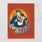 Superman World Hero Postkarte (Vorderseite)
