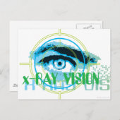 Superman Xray Vision Postkarte (Vorne/Hinten)