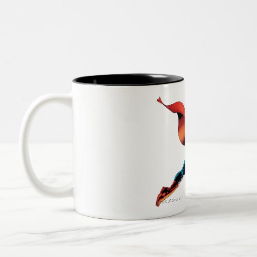 Superman Yells Zweifarbige Tasse (Links)