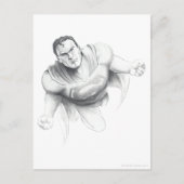 Superman Zeichnend Postkarte (Vorderseite)