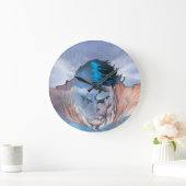 Supermann - Blau Große Wanduhr (Zuhause)