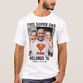 Supermann| Dieser Super-Vater gehört zu T-Shirt (Vorderseite)