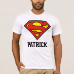 Supermann| Individuelle Name T-Shirt<br><div class="desc">Mit diesem super phantastischen Super-T - Shirt von DC Comicen heben Sie sich von der Masse ab! Personalisieren Sie Ihren eigenen Text.</div>