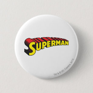 Supermann  Logo für gelbe rote Buchstaben Button