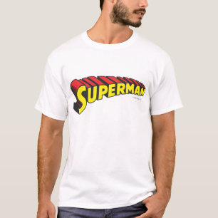 Supermann  Logo für gelbe rote Buchstaben T-Shirt