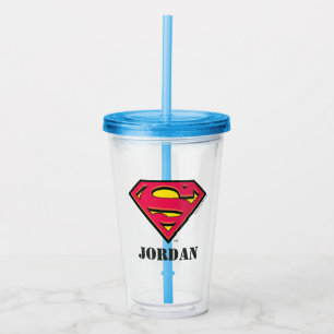 Supermann S-Schild   klassisches Logo Acryltrinkbecher