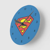 Supermann S-Schild | Supermann-Logo Runde Wanduhr (Winkel)