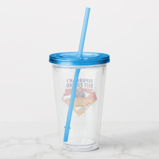 Supermans bester Freund Acryltrinkbecher (Rückseite)